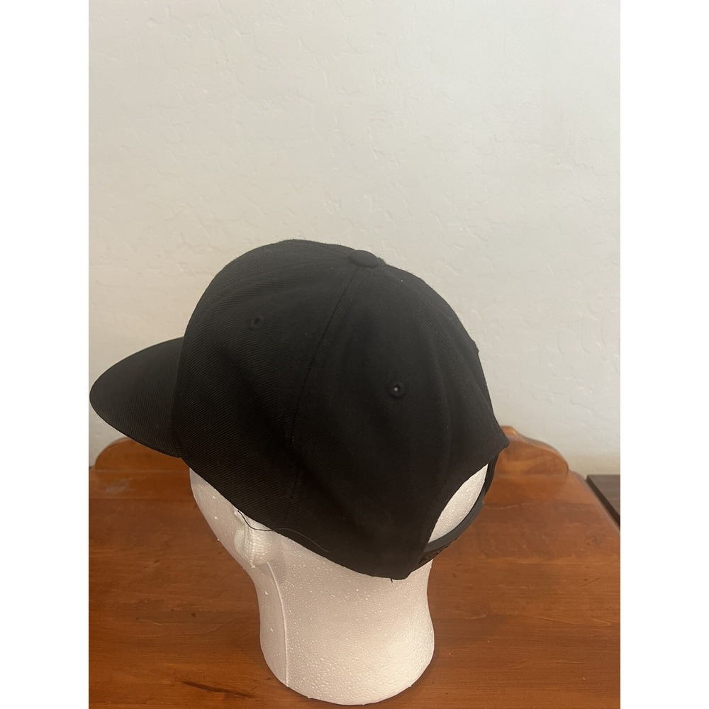 Vital 4U Energy Black Snapback Hat Structured Wool Cap Dad Hat - Picture 7 of 12